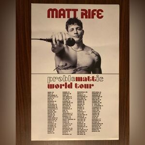 Matt Rife Autographed Poster